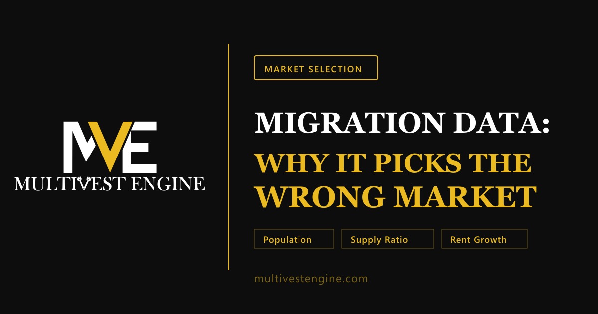Why Migration Data Alone Picks the Wrong Multifamily Market in 2026: A Population-vs-Supply Framework - MultiVest Engine