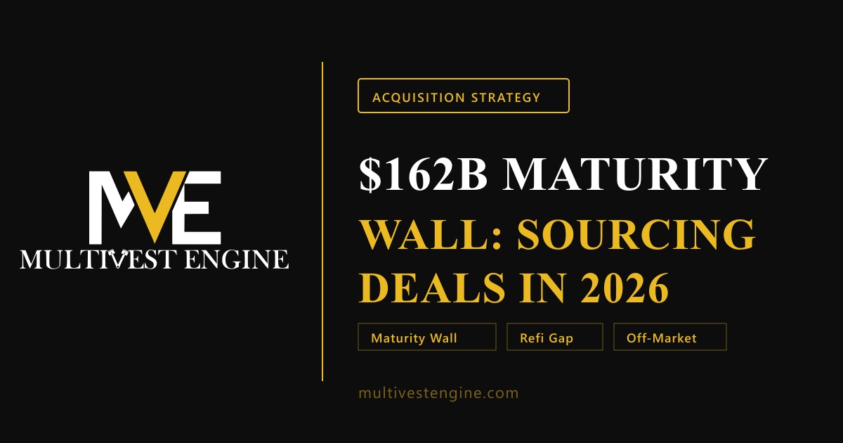 How to Source Multifamily Deals From the 2026 $162 Billion Loan Maturity Wall - MultiVest Engine