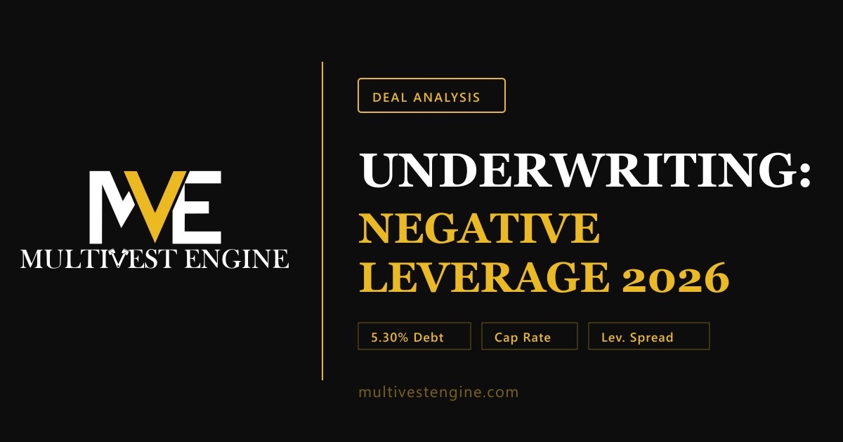 How to Underwrite a Multifamily Deal With Negative Leverage in 2026 - MultiVest Engine