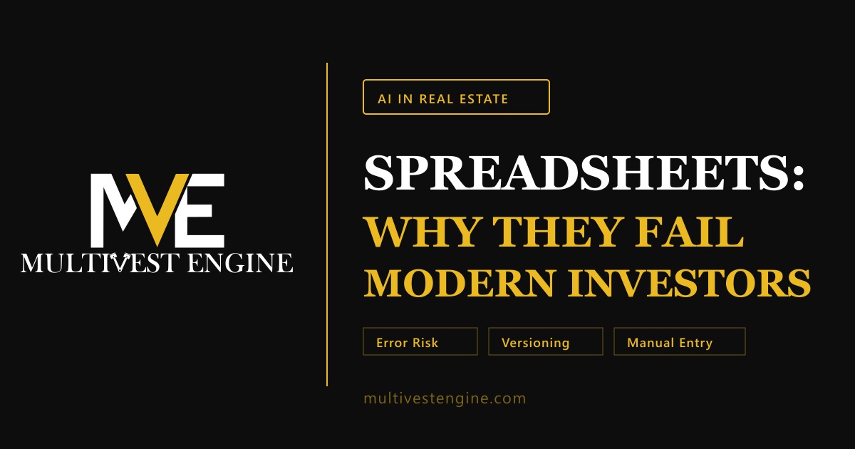 Why Spreadsheets Fail Multifamily Real Estate Investors - MultiVest Engine